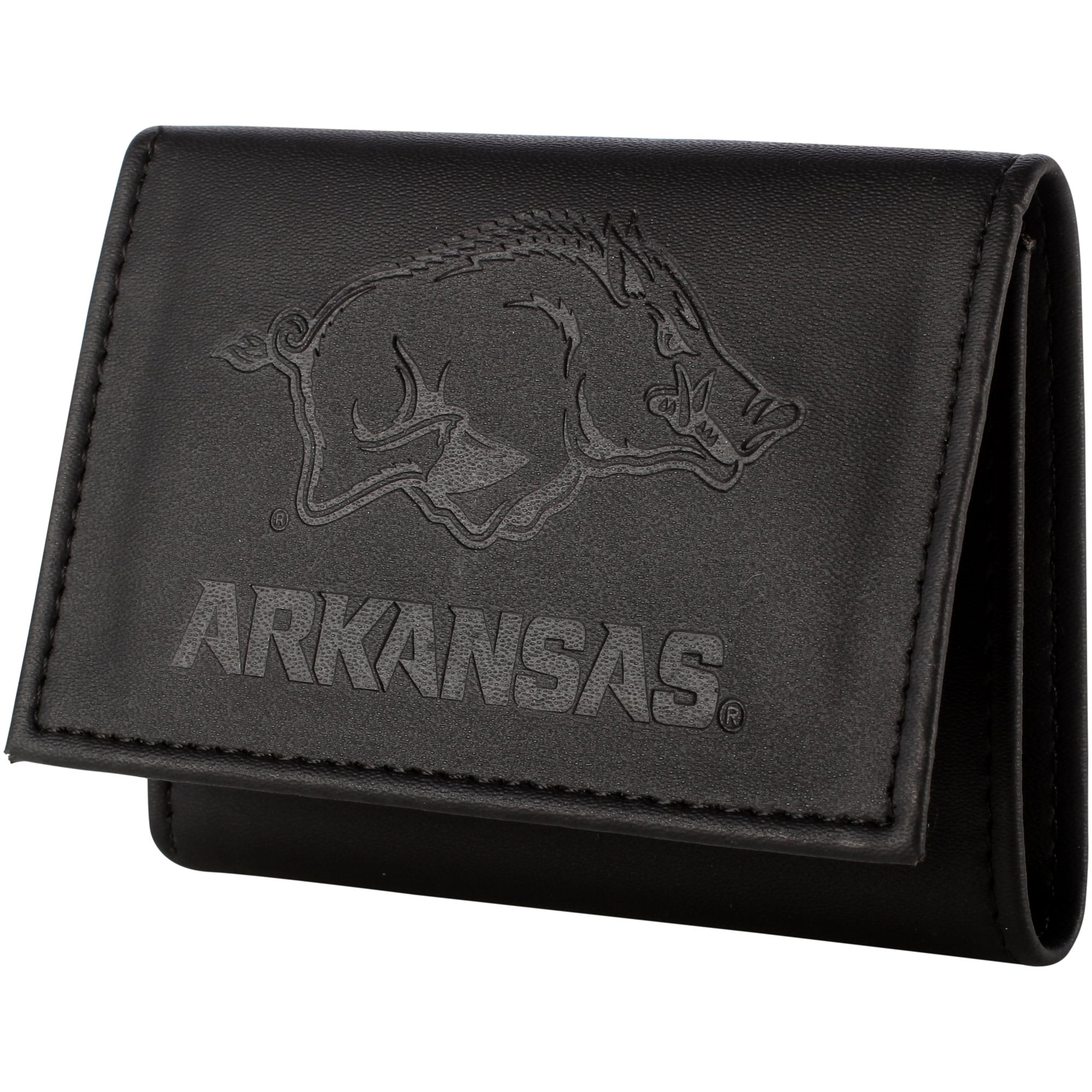 Men's Black Arkansas Razorbacks Hybrid Tri-Fold Wallet