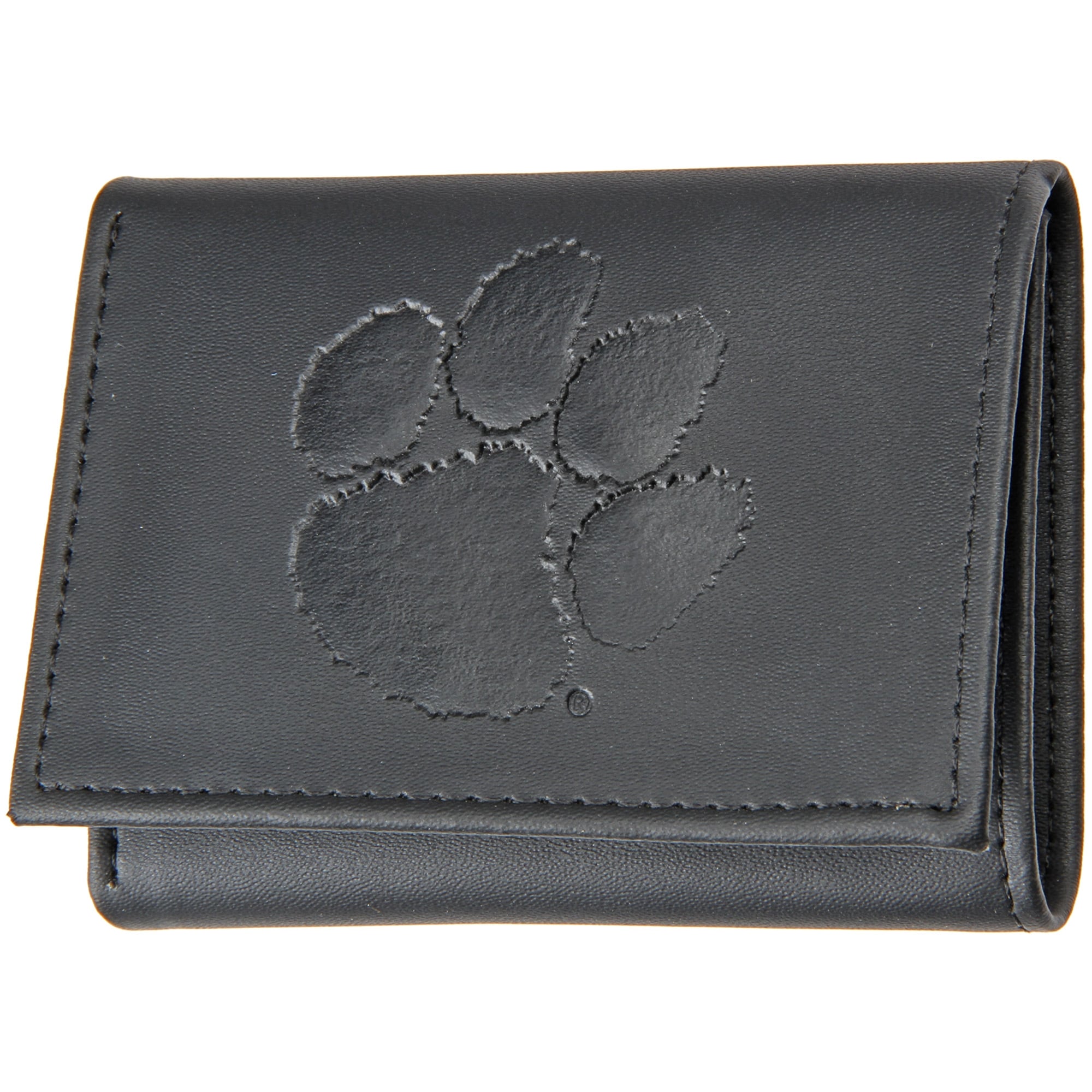 Men's Black Clemson Tigers Hybrid Tri-Fold Wallet