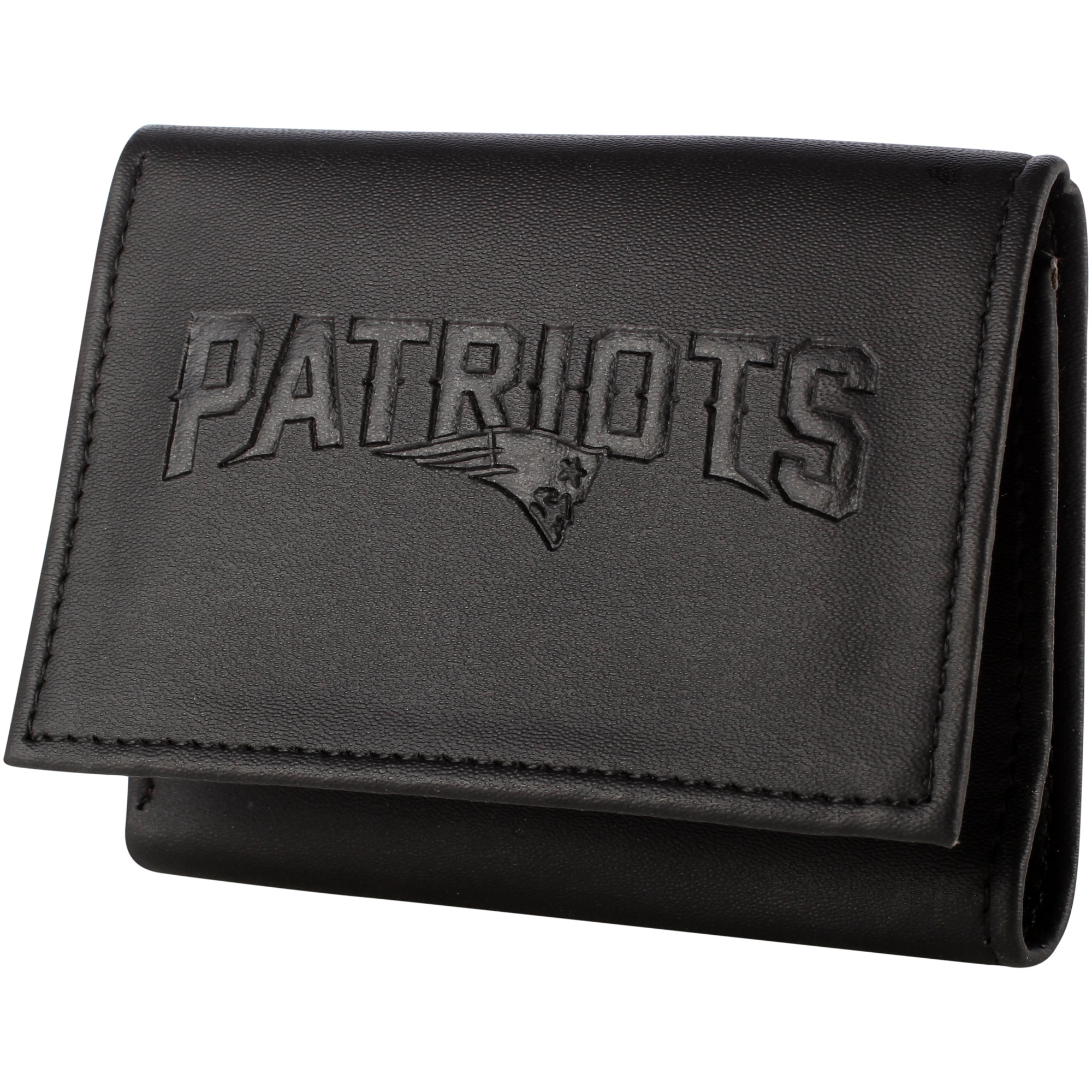 Men's Black New England Patriots Hybrid Tri-Fold Wallet