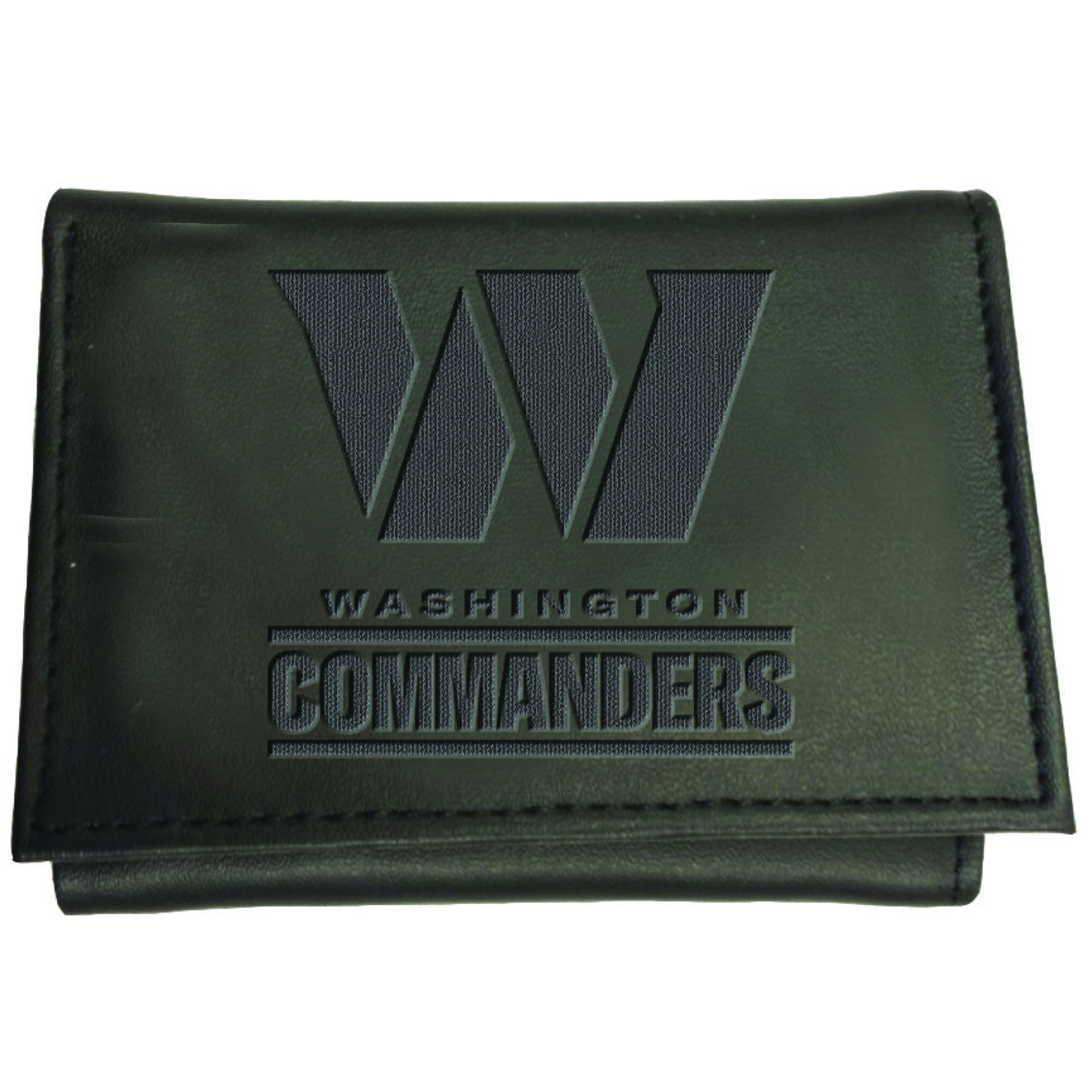 Men's Black Washington Commanders Hybrid Tri-Fold Wallet
