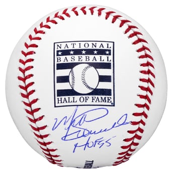 Mike Schmidt Philadelphia Phillies Autographed Hall of Fame Logo Baseball with "HOF 95" Inscription
