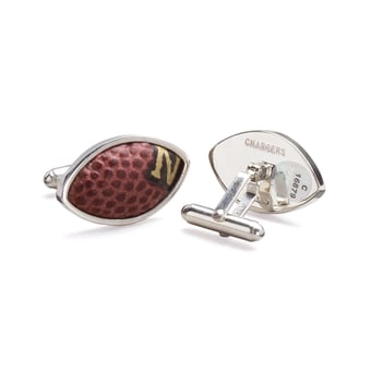 Tokens & Icons Los Angeles Chargers Game-Used Football Cuff Links