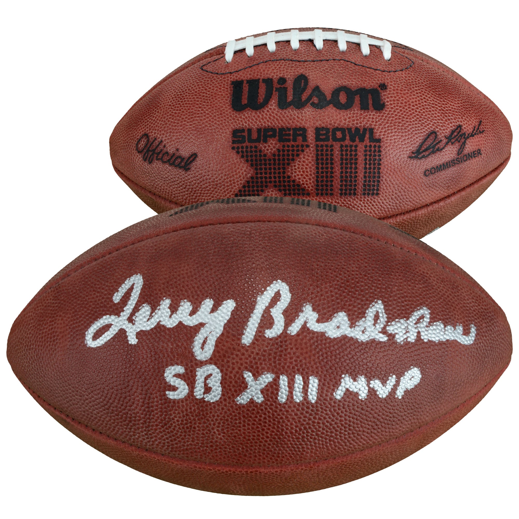 Terry Bradshaw Pittsburgh Steelers Autographed Super Bowl Football with "SB XIII MVP" Inscription
