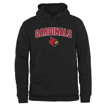 Men's Black Louisville Cardinals Proud Mascot Pullover Hoodie
