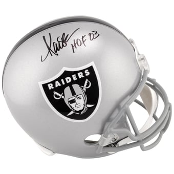 Marcus Allen Los Angeles Raiders Autographed Replica Helmet with "HOF 03" Inscription
