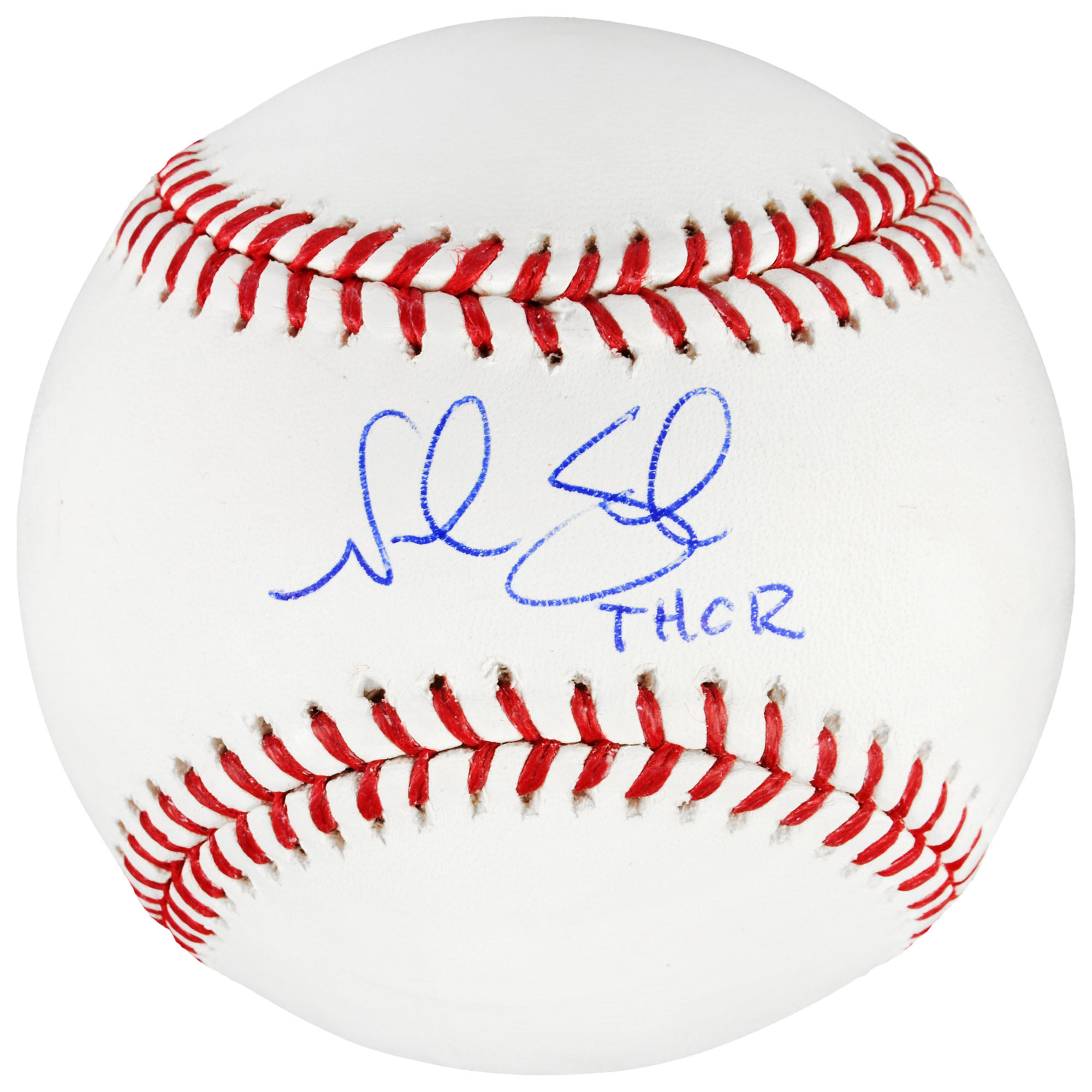 Noah Syndergaard Cleveland Guardians Autographed Baseball with "Thor" Inscription
