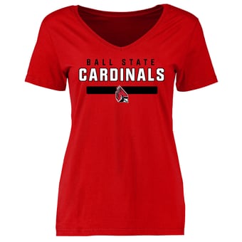 Women's Cardinal Ball State Cardinals Team Strong T-Shirt
