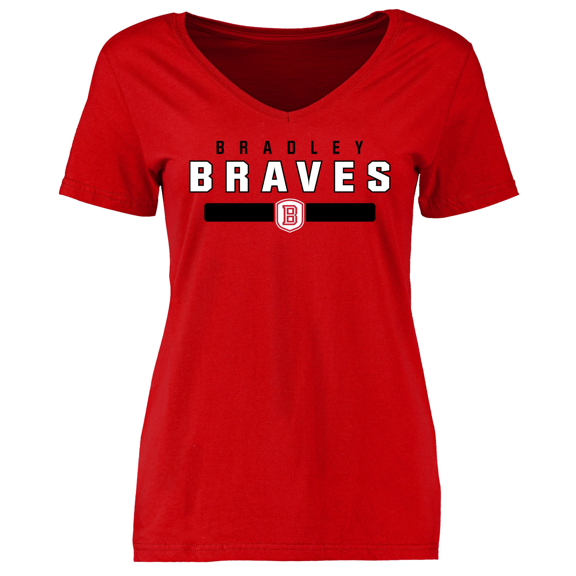 Women's Red Bradley Braves Team Strong T-Shirt