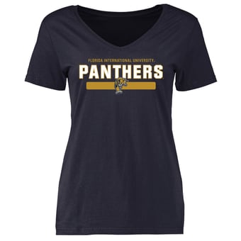 Women's Navy FIU Panthers Team Strong T-Shirt