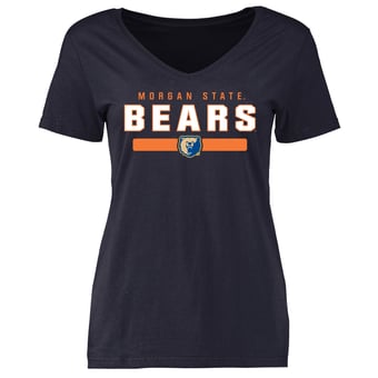 Women's Navy Morgan State Bears Team Strong T-Shirt