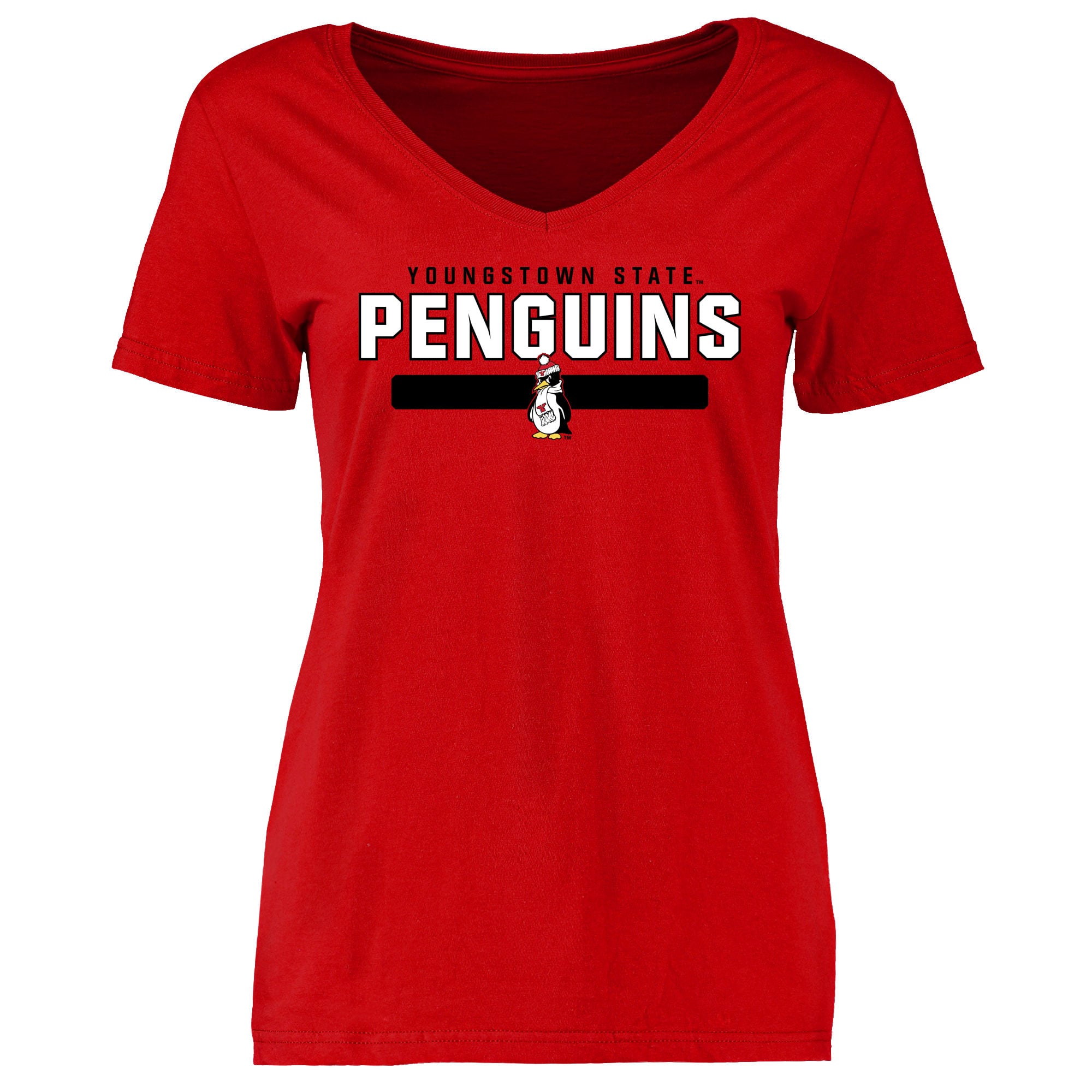 Women's Red Youngstown State Penguins Team Strong T-Shirt
