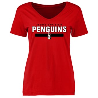Women's Red Youngstown State Penguins Team Strong T-Shirt