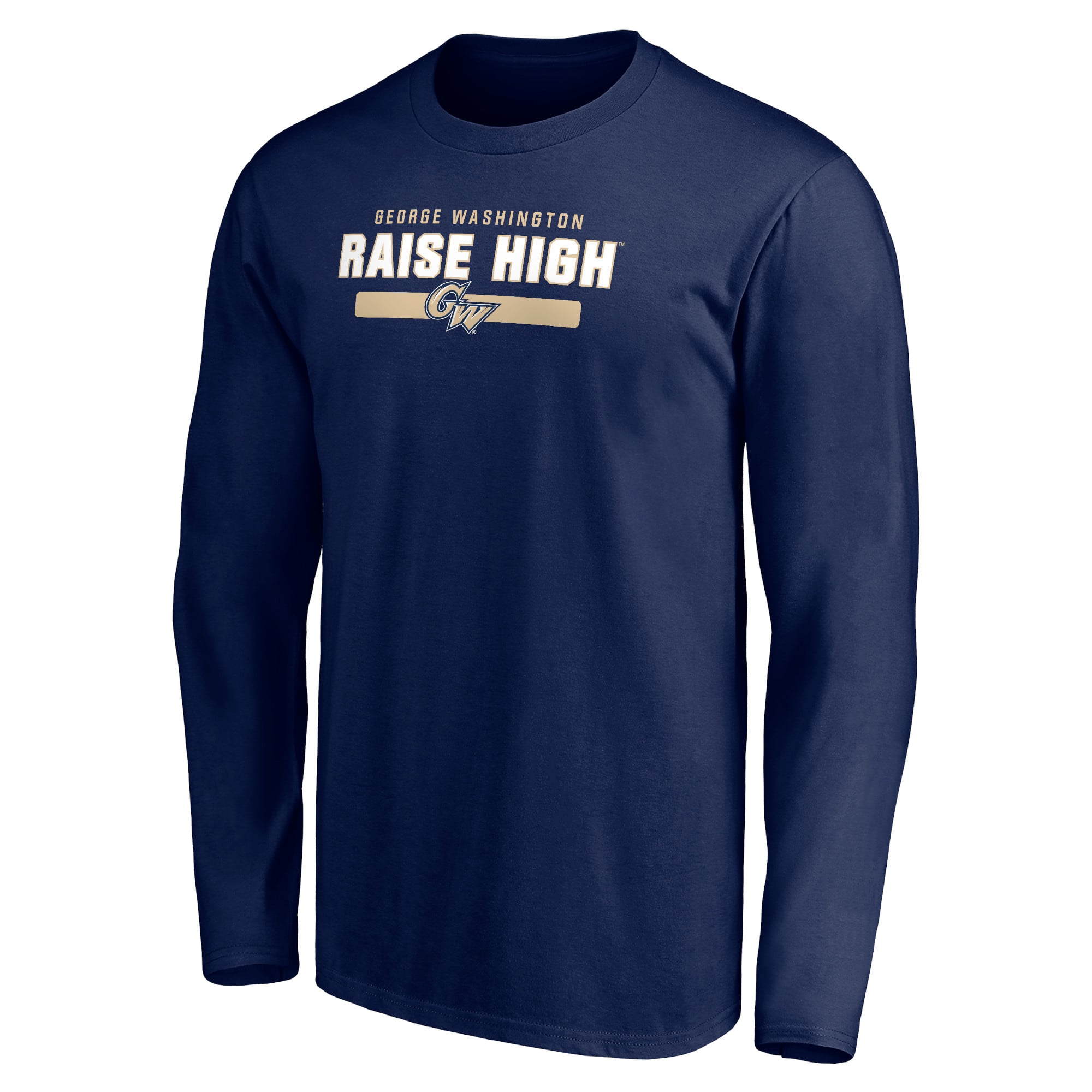 Men's Navy George Washington University Team Strong Long Sleeve T-Shirt