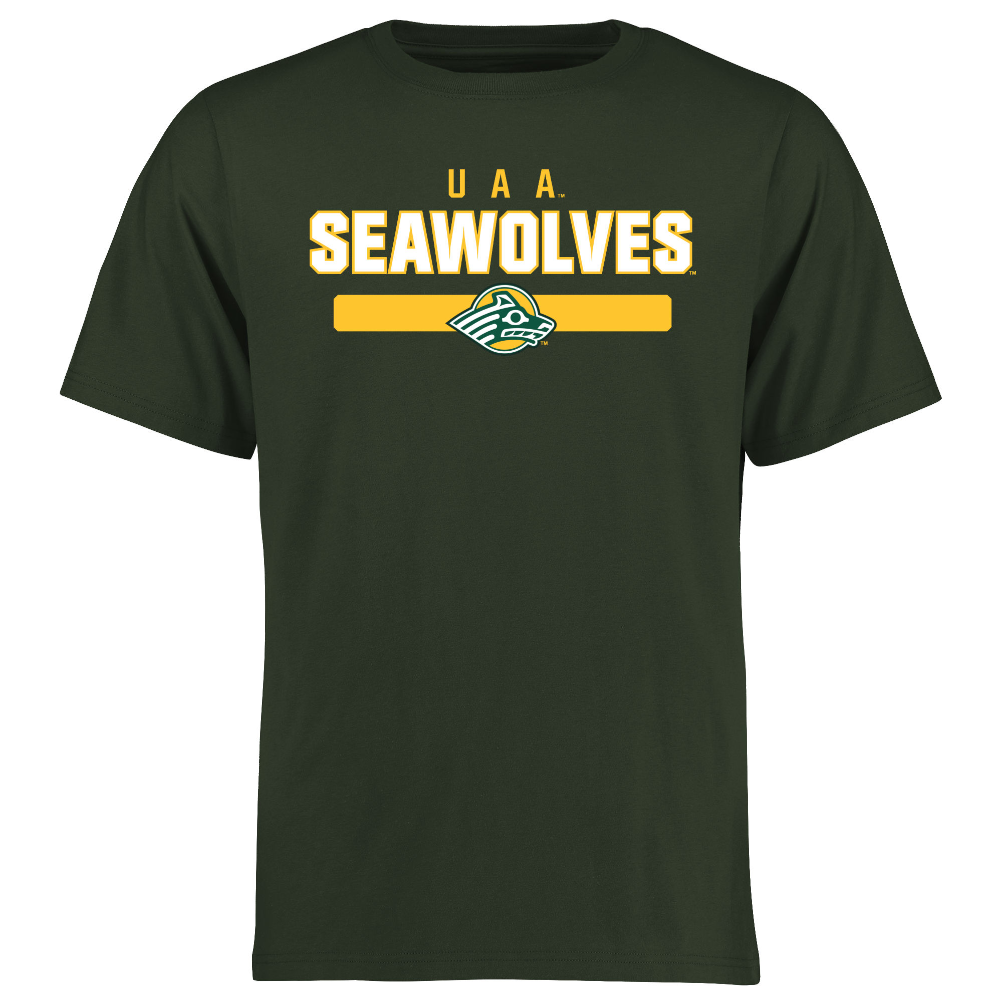 Men's Green Alaska Anchorage Seawolves Team Strong T-Shirt