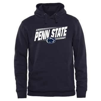 Men's Navy Penn State Nittany Lions Double Bar Pullover Hoodie