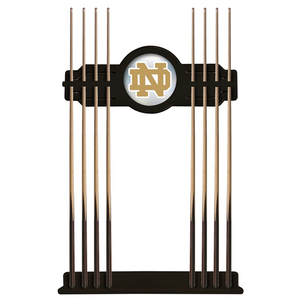 Black Notre Dame Fighting Irish Eight Stick Pool Cue Rack