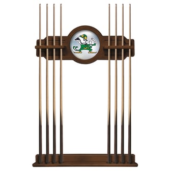 Chardonnay Notre Dame Fighting Irish Leprechaun Eight Stick Pool Cue Rack