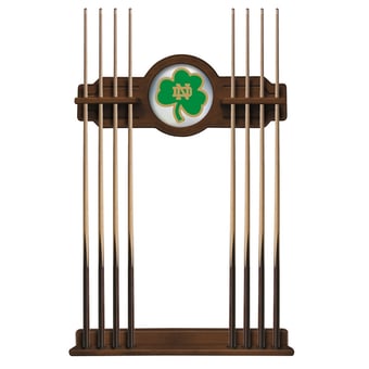 Chardonnay Notre Dame Fighting Irish Shamrock Eight Stick Pool Cue Rack