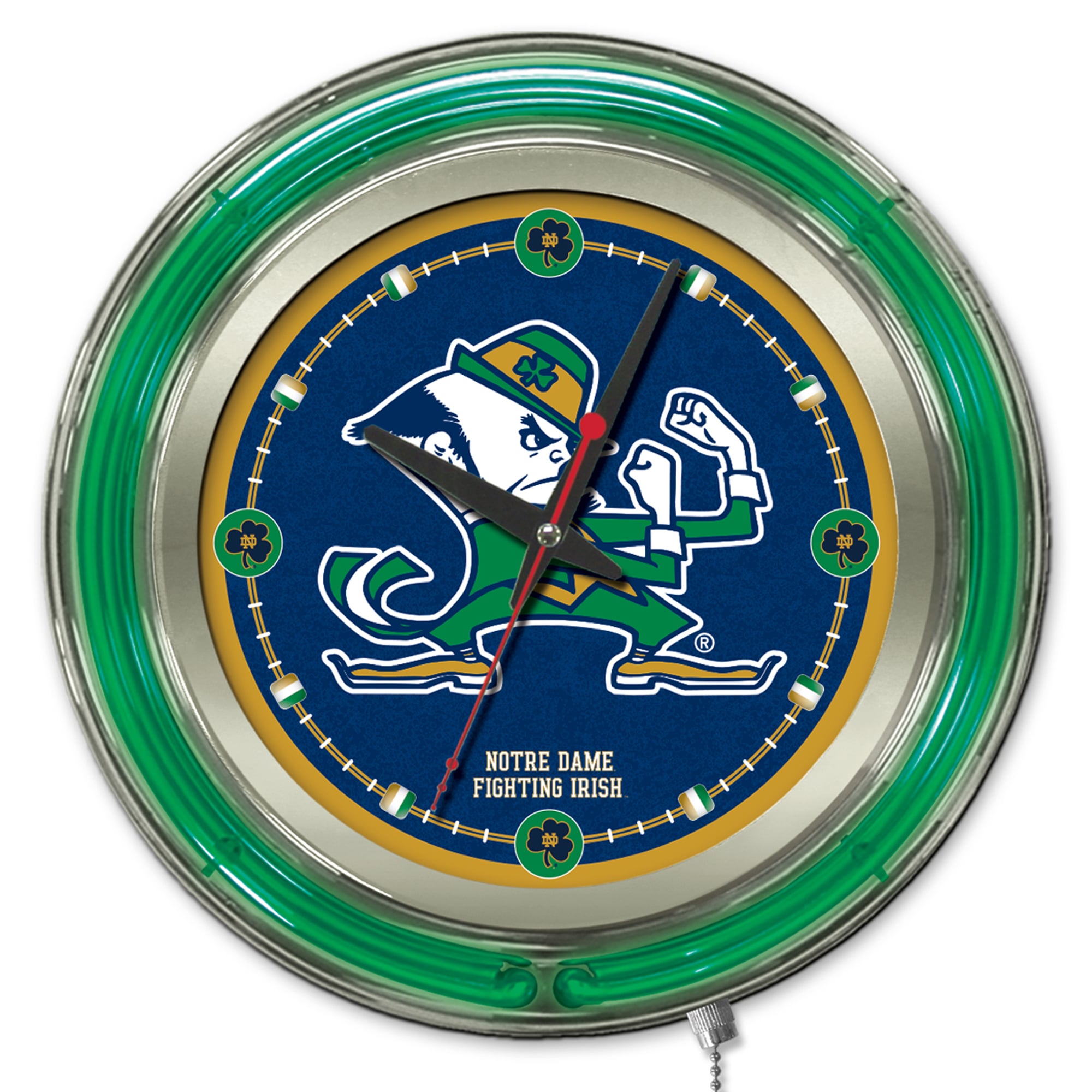 Notre Dame Fighting Irish 15" Team Logo Neon Clock