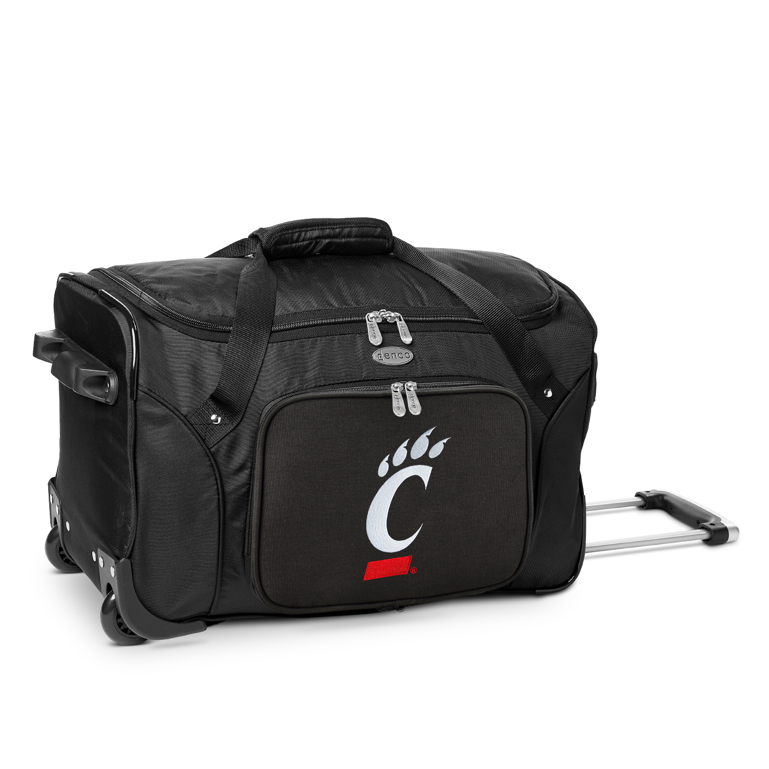MOJO Black Cincinnati Bearcats 22" 2-Wheeled Duffel Bag
