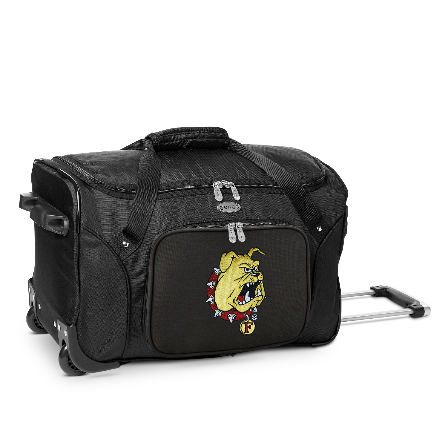 MOJO Black Ferris State Bulldogs 22" 2-Wheeled Duffel Bag