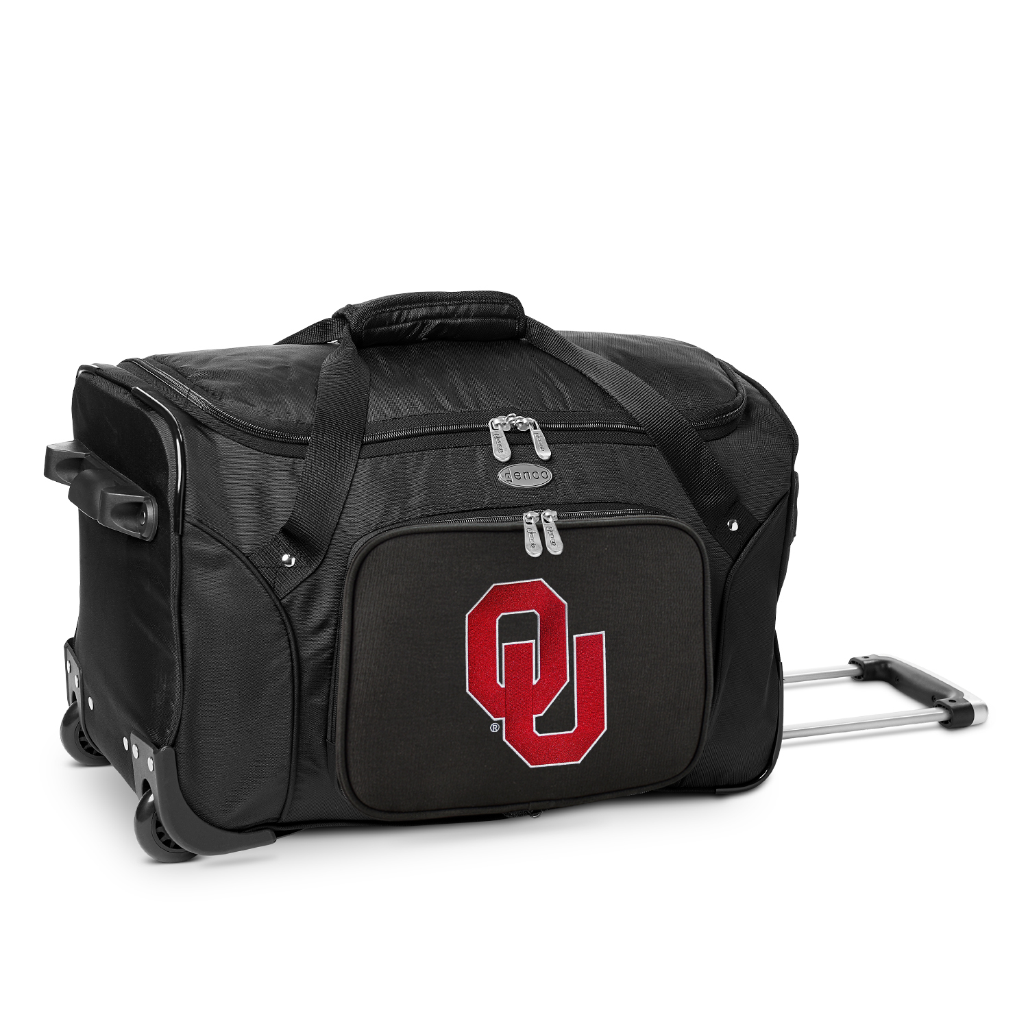 MOJO Black Oklahoma Sooners 22" 2-Wheeled Duffel Bag
