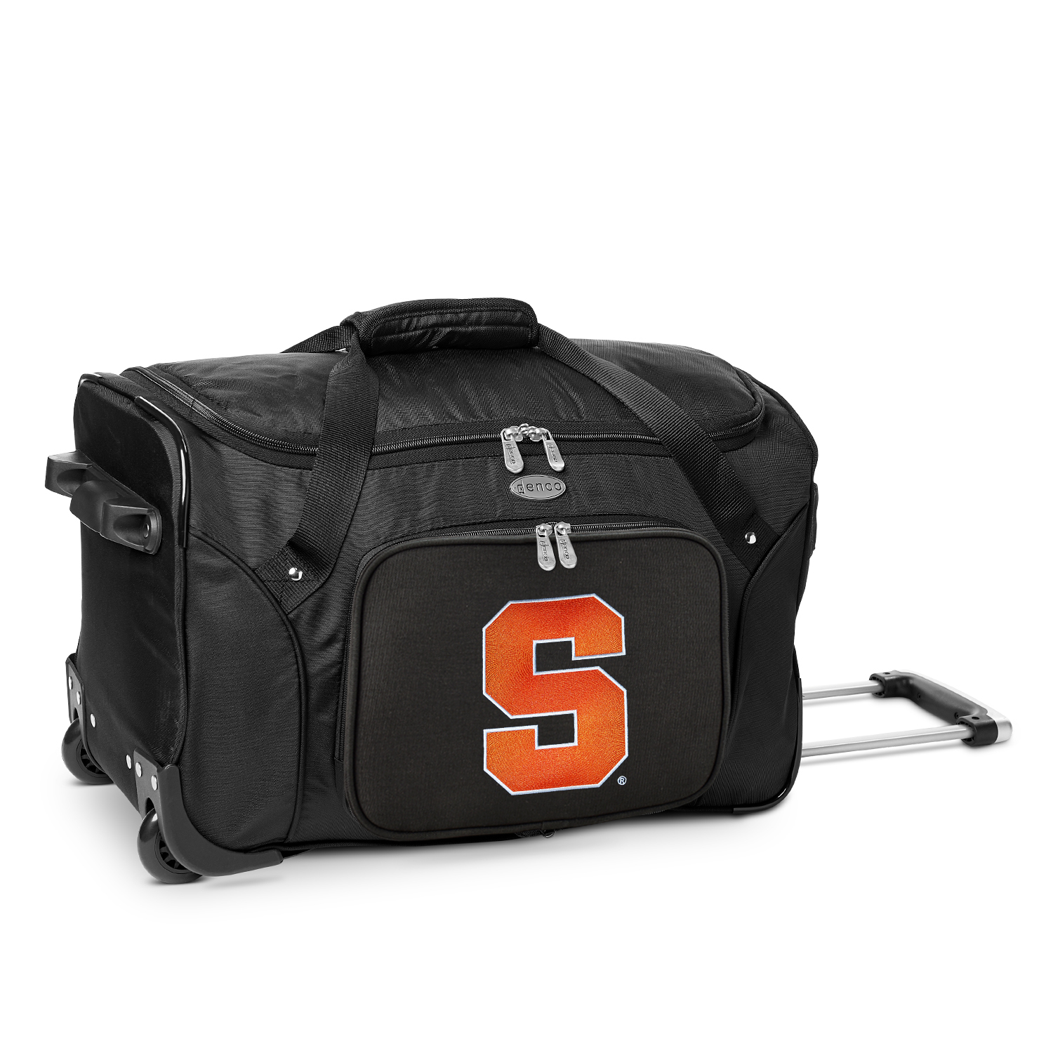 MOJO Black Syracuse Orange 22" 2-Wheeled Duffel Bag