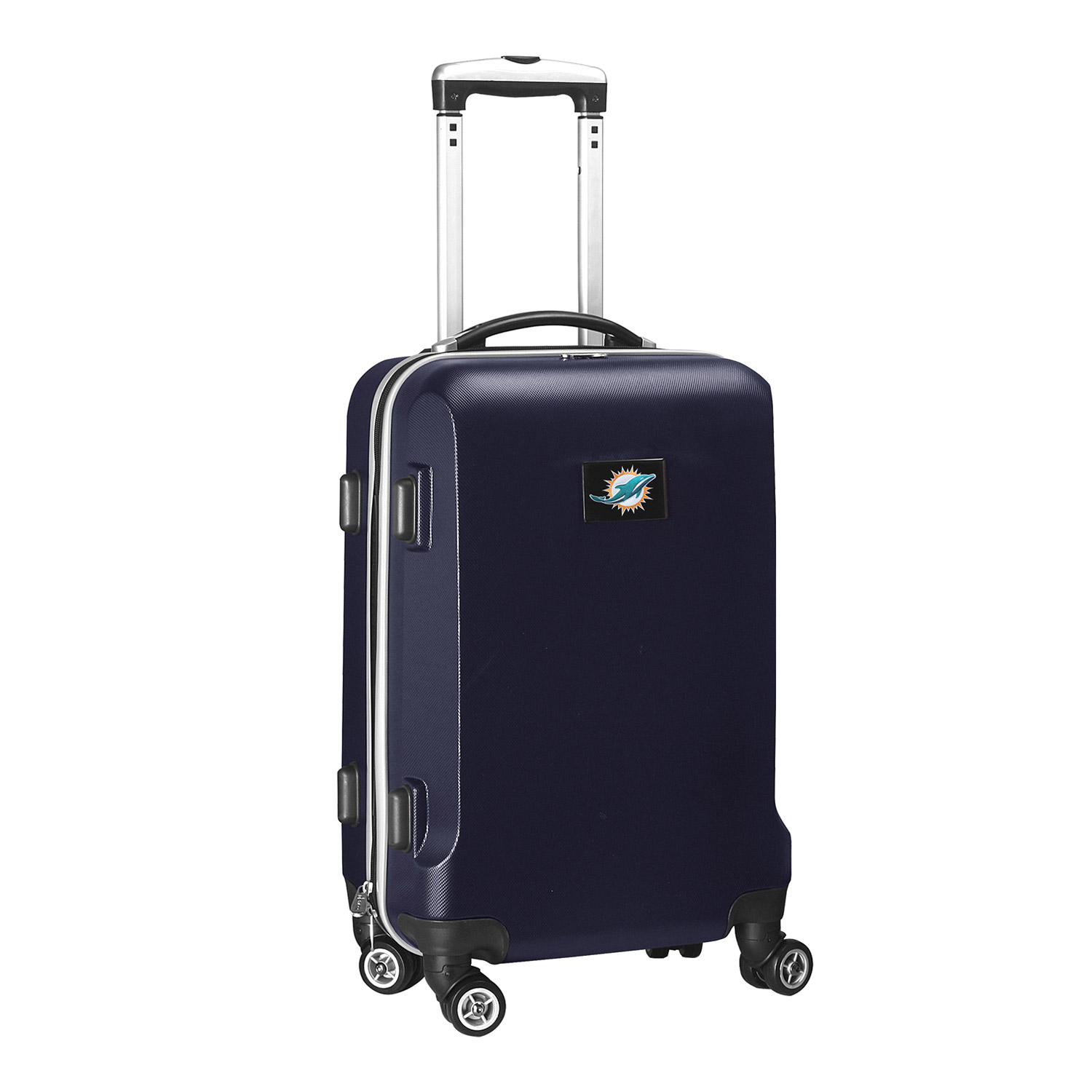 Navy Miami Dolphins 20" 8-Wheel Hardcase Spinner Carry-On