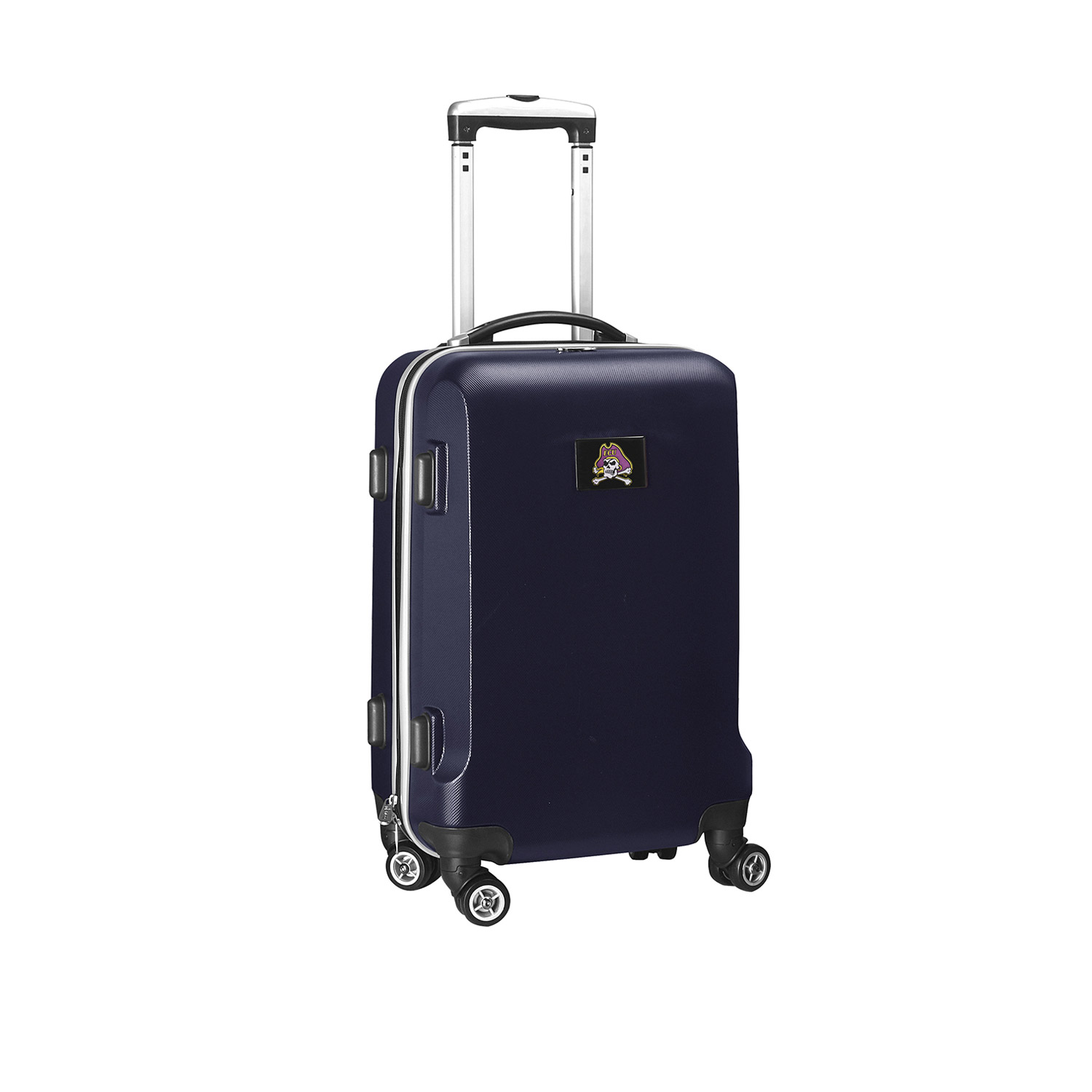 Navy East Carolina Pirates 20" 8-Wheel Hardcase Spinner Carry-On