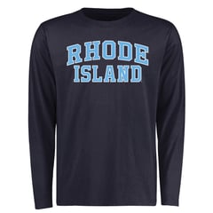 Men's Navy Rhode Island Rams Everyday Long Sleeve T-Shirt