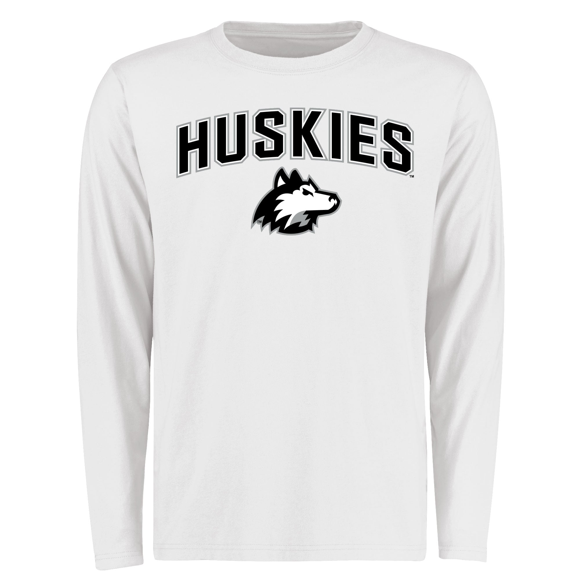 Men's White Northern Illinois Huskies Proud Mascot Long Sleeve T-Shirt