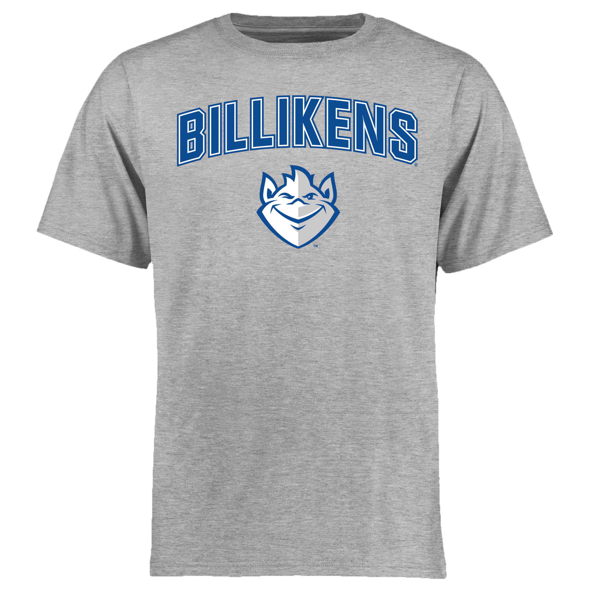 Men’s Ash Saint Louis Billikens Proud Mascot T-Shirt Men’s Ash Saint Louis Billikens Proud Mascot T-Shirt