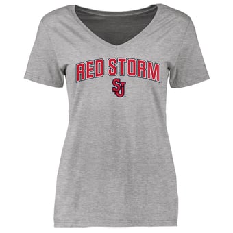 Women's Ash St. John's Red Storm Proud Mascot T-Shirt