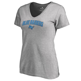 Women's Heather Gray Middle Tennessee State Blue Raiders Proud Mascot T-Shirt