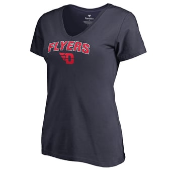 Women's Navy Dayton Flyers Proud Mascot T-Shirt