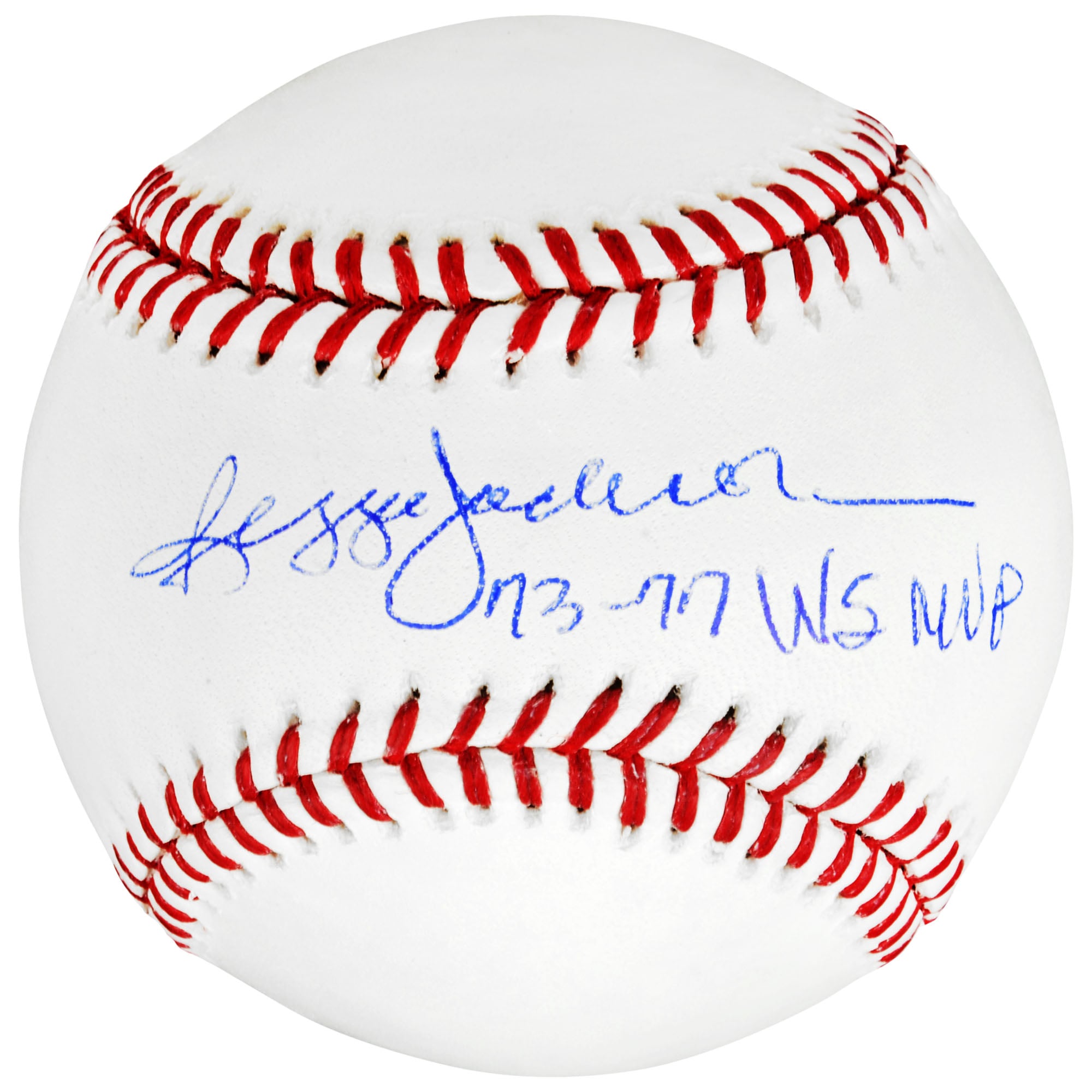 Reggie Jackson New York Yankees Autographed Baseball with "73/77 WS MVP" Inscription