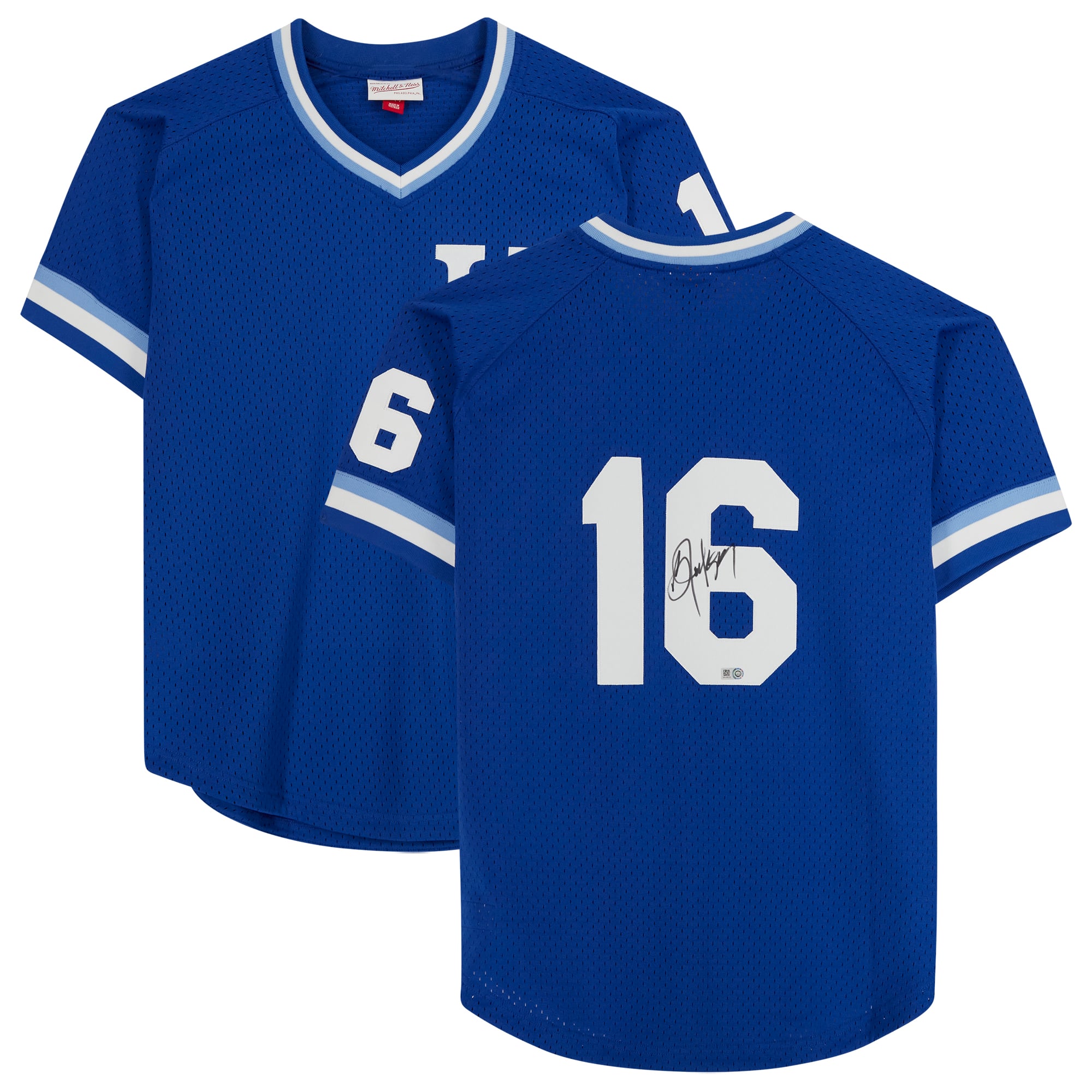 Bo Jackson Kansas City Royals Autographed Mitchell and Ness Blue Batting Practice Replica Jersey