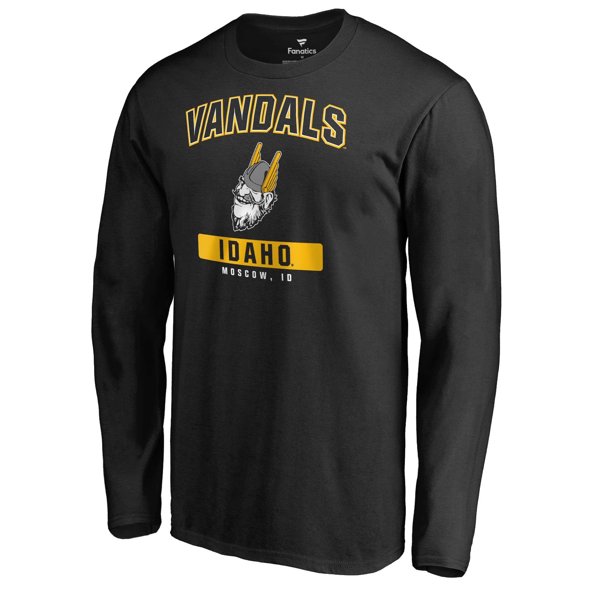 Men's Black Idaho Vandals Campus Icon Long Sleeve T-Shirt