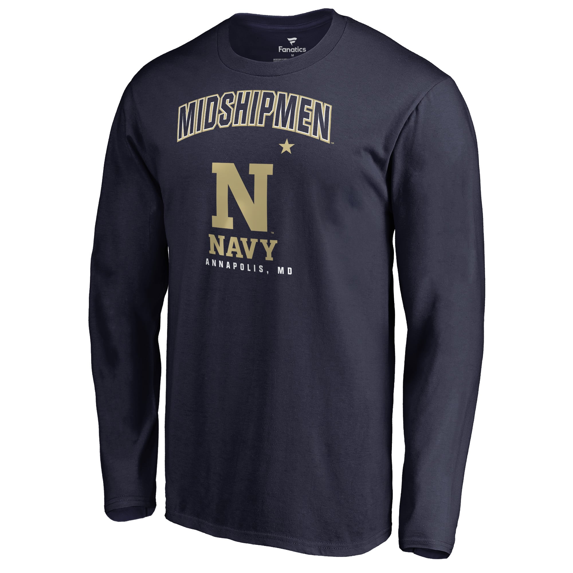 Men's Navy Navy Midshipmen Campus Icon Long Sleeve T-Shirt
