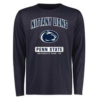 Men's Navy Penn State Nittany Lions Campus Icon Long Sleeve T-Shirt