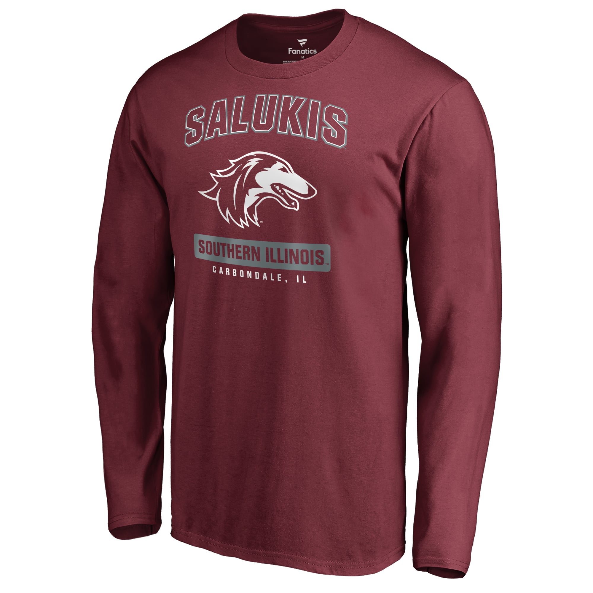 Men's Maroon Southern Illinois Salukis Campus Icon Long Sleeve T-Shirt
