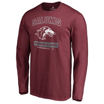 Men's Maroon Southern Illinois Salukis Campus Icon Long Sleeve T-Shirt