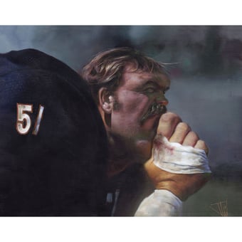 Chicago Bears Deacon Jones Foundation "Area 51" Fine Art Canvas Print 24" x 30" by Artist Jota Leal