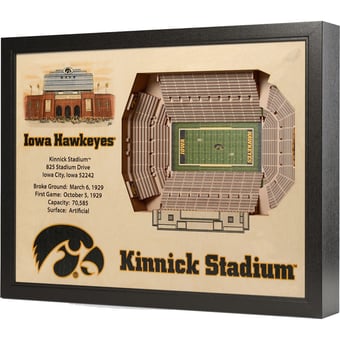 Fanpoint Iowa Hawkeyes 25.5" x 19.5" Kinnick Stadium Stadium Views Wall Art