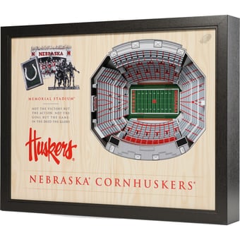 Fanpoint Nebraska Huskers 25.5" x 19.5" Memorial Stadium Stadium Views Wall Art