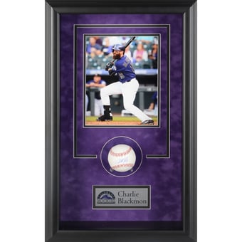 Charlie Blackmon Colorado Rockies Framed Autographed Baseball Shadowbox