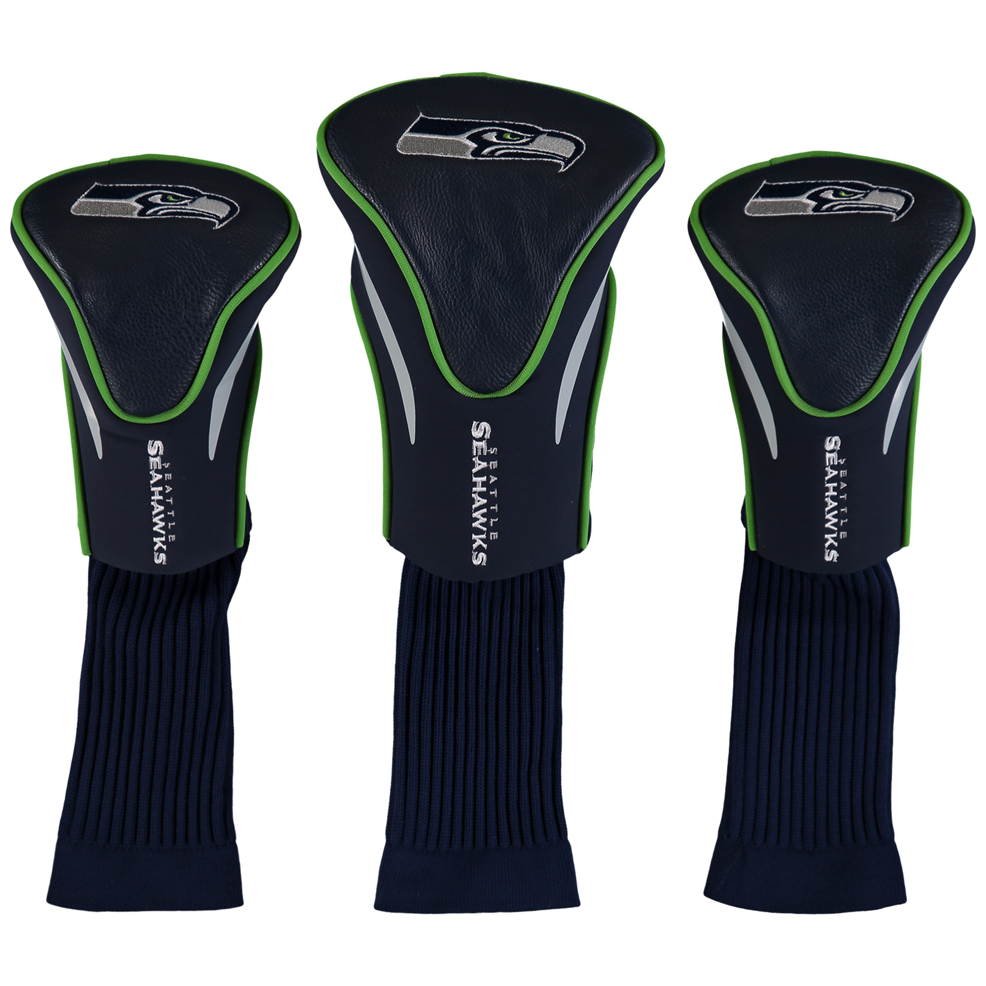 Seattle Seahawks 3-Pack Contour Golf Club Head Covers