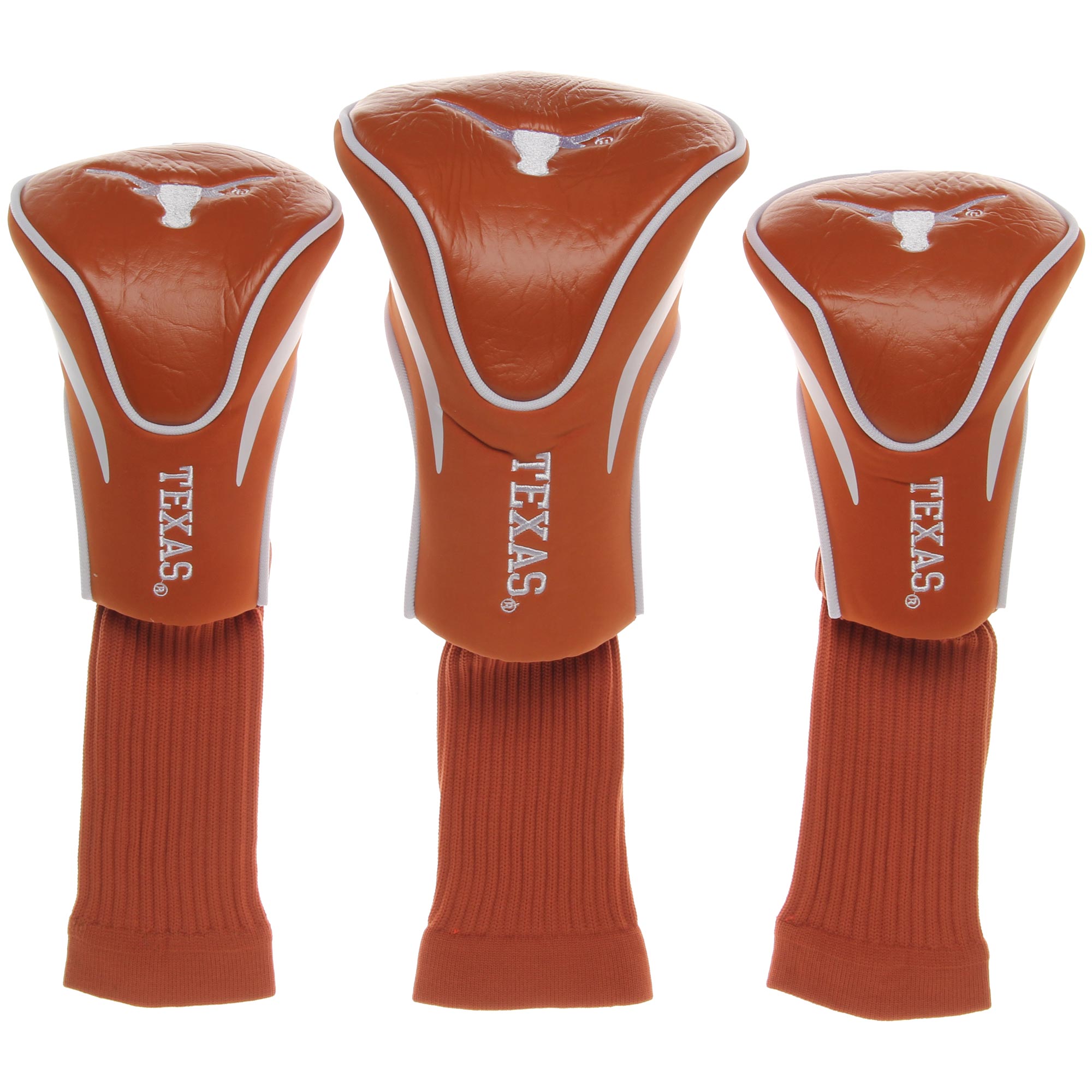 Texas Longhorns 3-Pack Contour Golf Club Head Covers