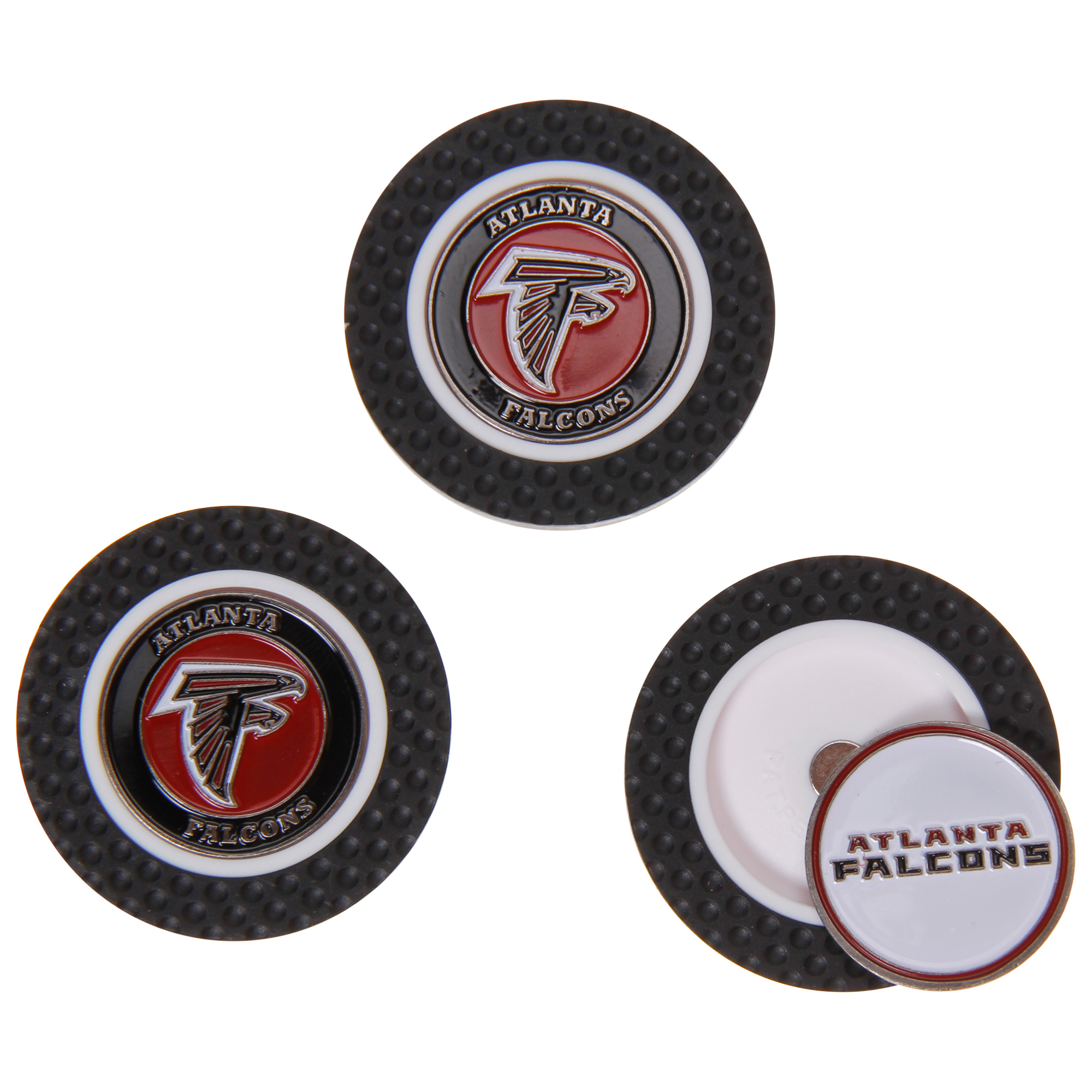 Atlanta Falcons 3-Pack Poker Chip Golf Ball Markers Atlanta Falcons 3-Pack Poker Chip Golf Ball Markers