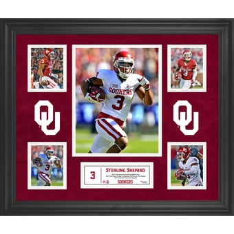 Sterling Shepard Oklahoma Sooners Framed 23'' x 27'' 5-Photo Collage